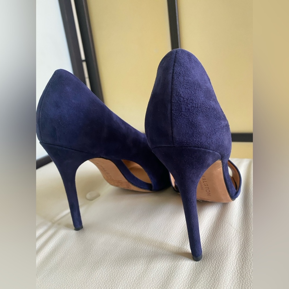 Halston Heritage Suede D'Orsay Pumps, Size 8 - Picture 4 of 7